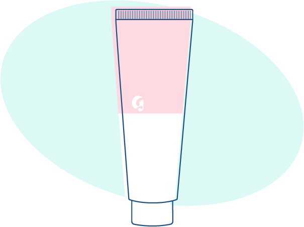 Illustration of Glossier lip balm