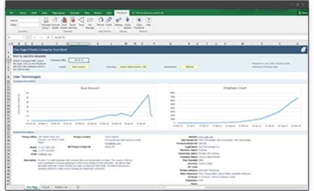 PitchBook Exel Plugin